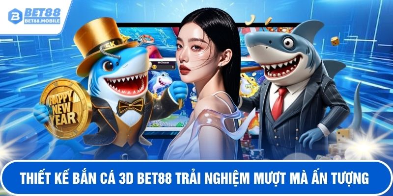 Thiết kế bắn cá 3D BET88 trải nghiệm mượt mà ấn tượng